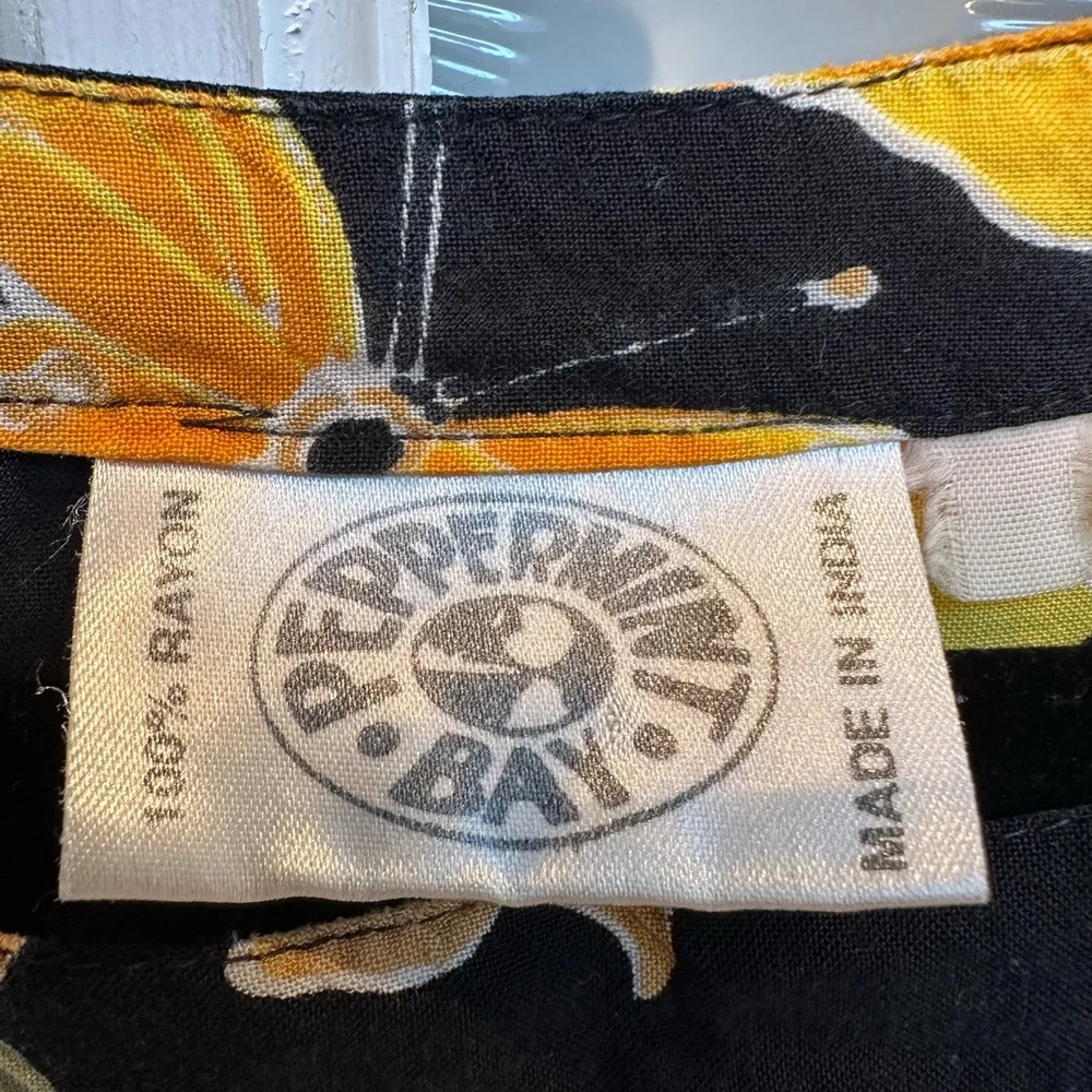 Vintage Peppermint Bay Y2K Midi Maxi Dress Butterfly Floral Resort Beach Size XL - Picture 9 of 13